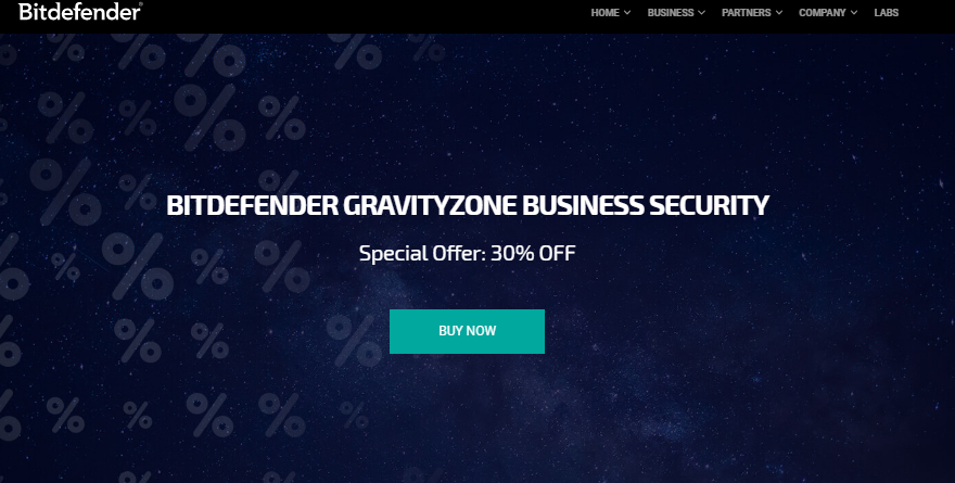 30% Off Bitdefender GravityZone Business Security