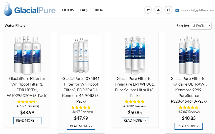 Glacial Pure Filters 25% Off New Year Coupons