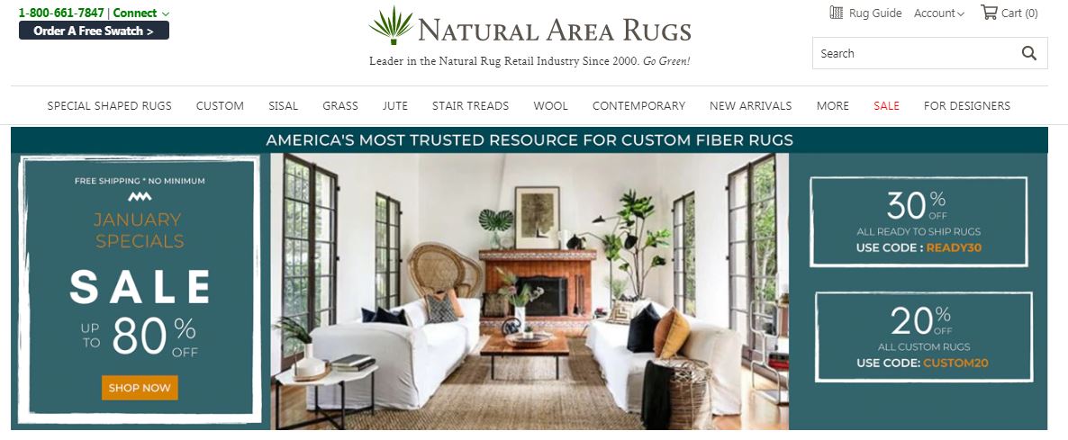 Natural Area Rugs Coupons 20% Off All Custom Rugs