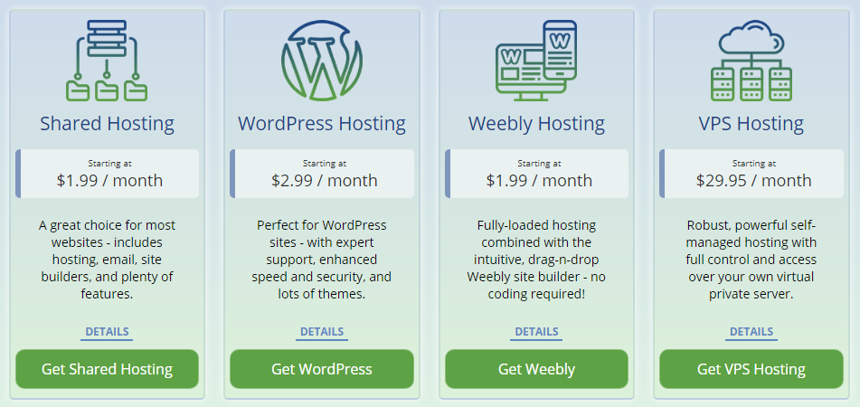 WebHostingPad Hosting Plans