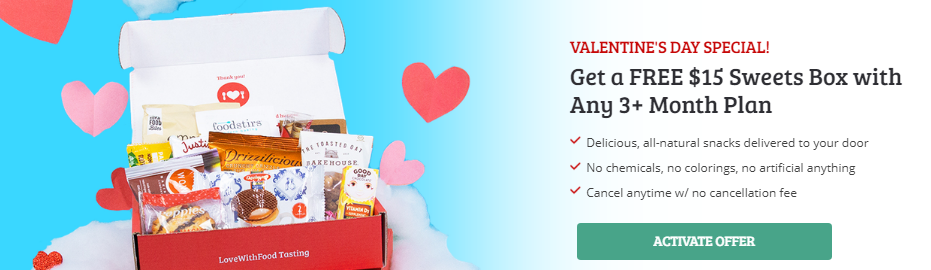 Free $15 Sweets Box on LoveWithFood Valentines Day