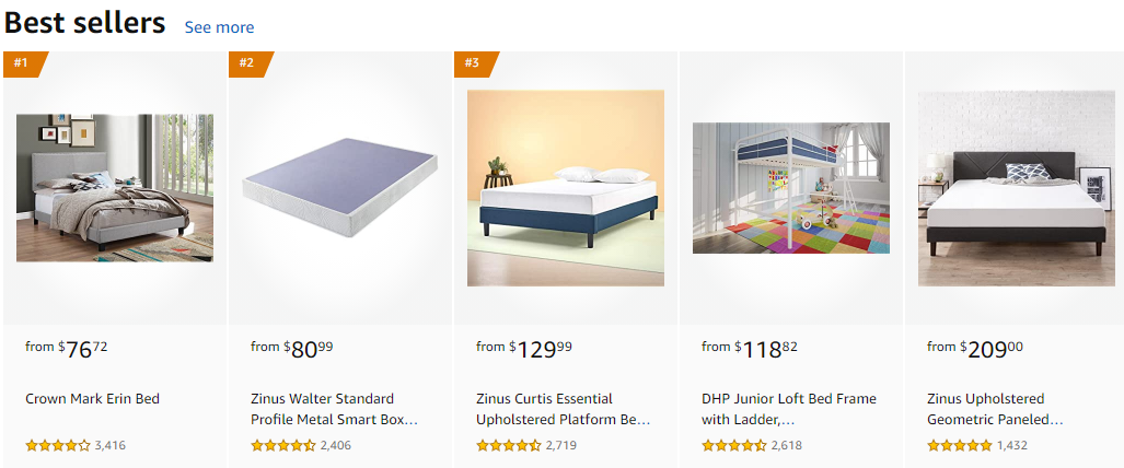 Amazon Best Sellers Beds for sale