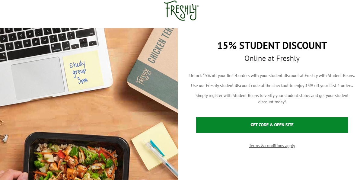 Freshly Student Discount