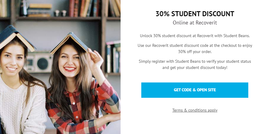 Wondershare recoverit student discount
