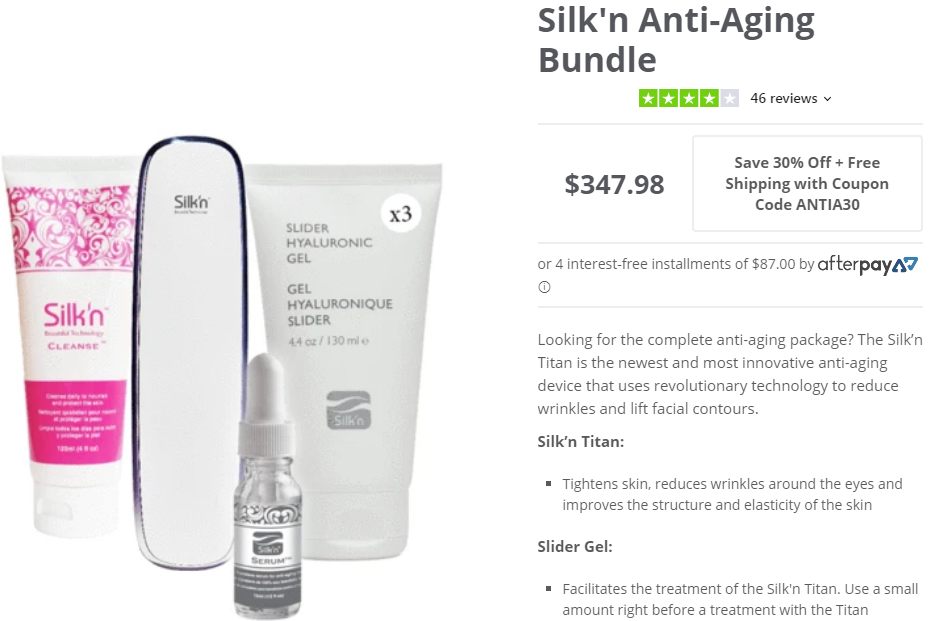 Silk n Anti Aging Bundle Coupon Code
