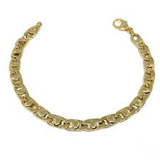 14k Two Tone Gold Link Bracelet by Jewelry Affairs