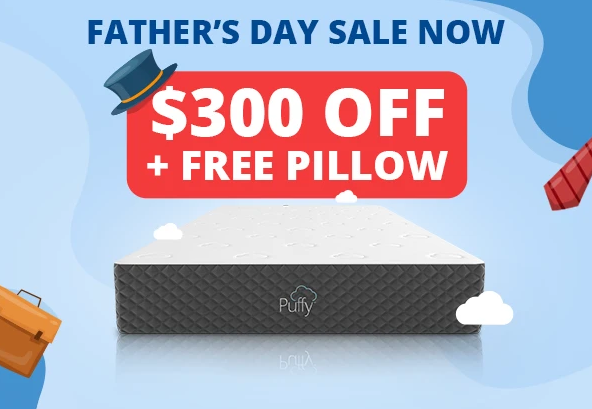 puffy mattress fathers day sale