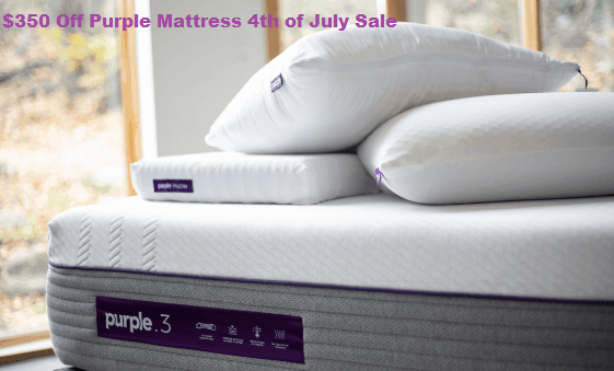 purplr mattress 4th of uly sale