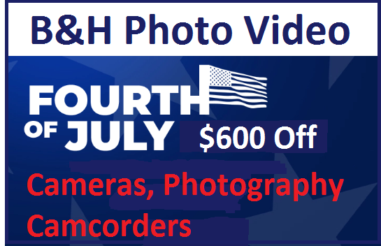 b&h photo video 4th july sale