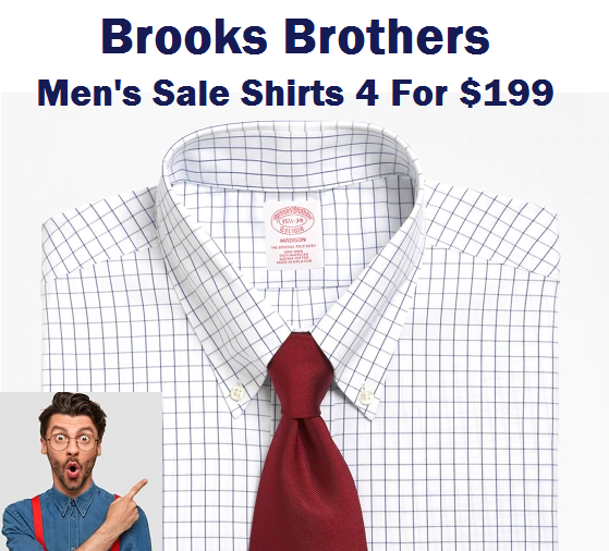 Brooks Brothers 4 Shirts For $199