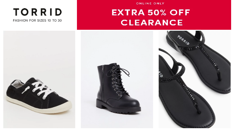 torrid clearance sale