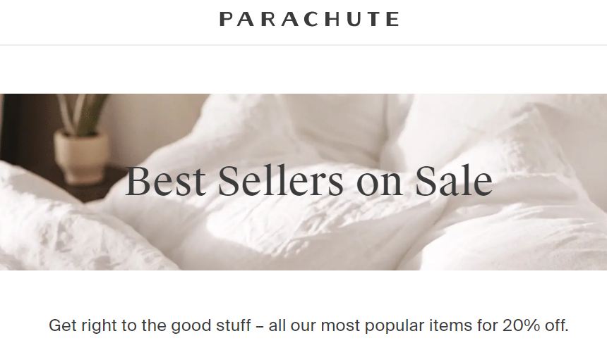 parachute home sale 2020