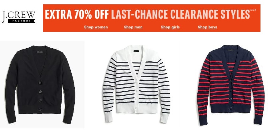 j.crew factory clearance sale