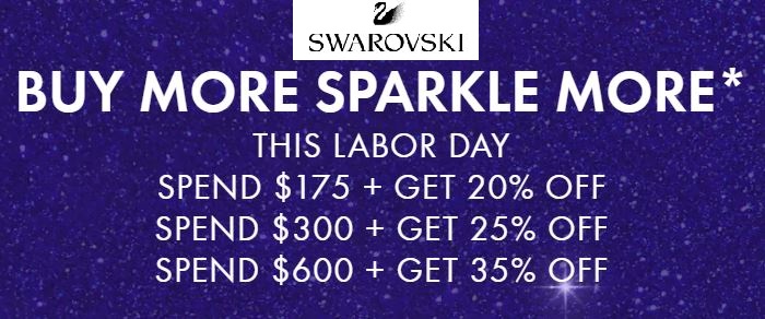 swarovski labor day sale 2020