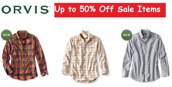 orvis clothing sale items