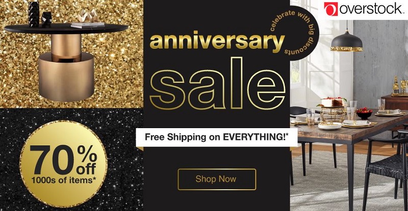 overstock anniversary sale deals