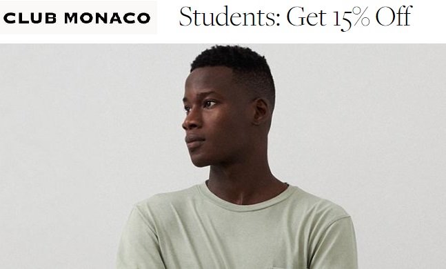 club monaco student discount code