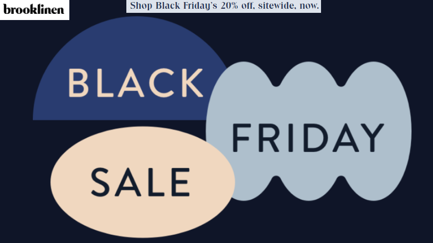 Brooklinen Black Friday Sale