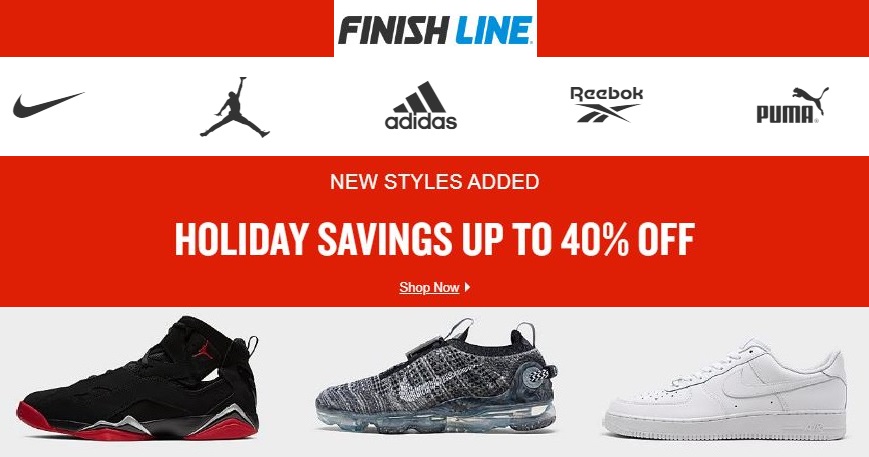 Finish Line Holiday Christmas Sale