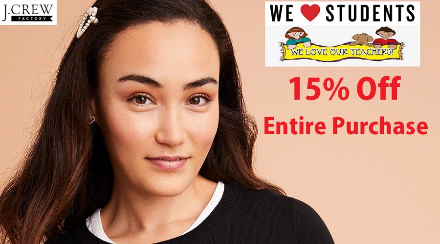 J.Crew Factory Teacher & Student Discount