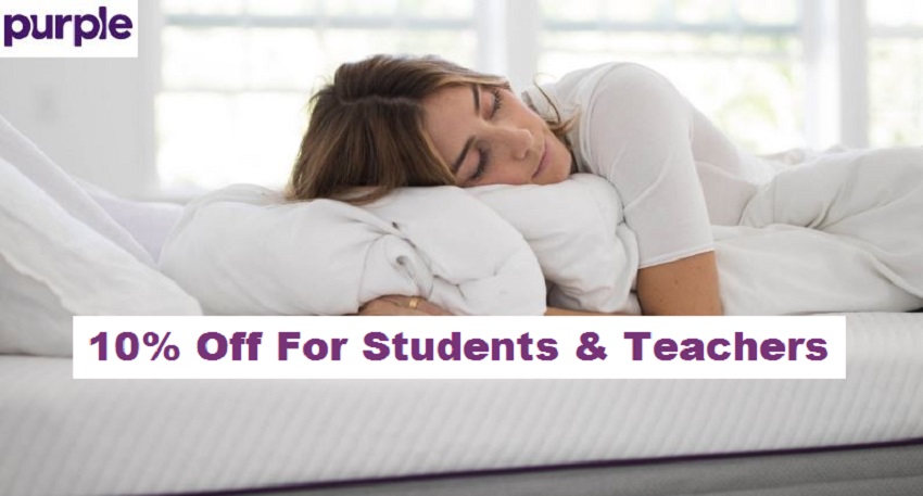 purple student and teacher discount