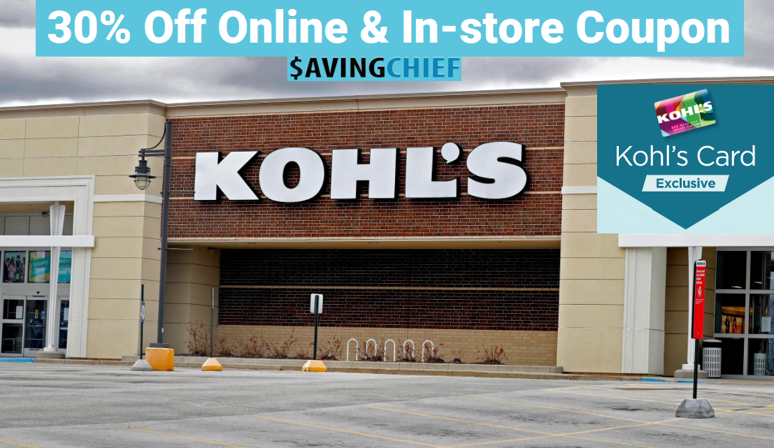 kohl's 30% off in-store coupon