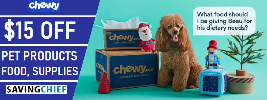 chewy coupon code $15 off 2021