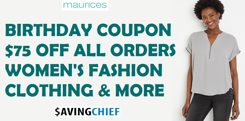 Maurices birthday coupon