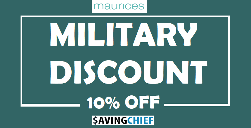 Maurices military discount