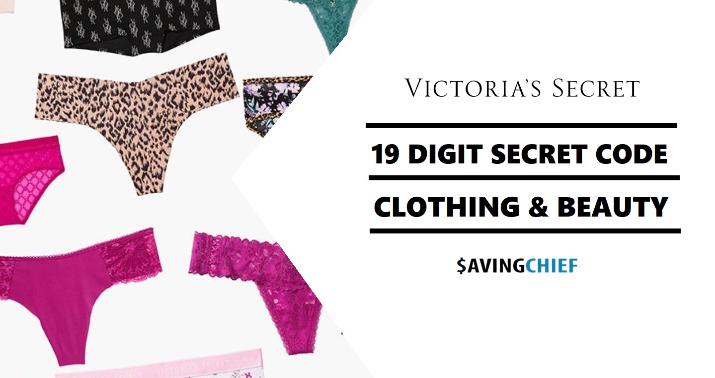 19 digit Victoria Secret code