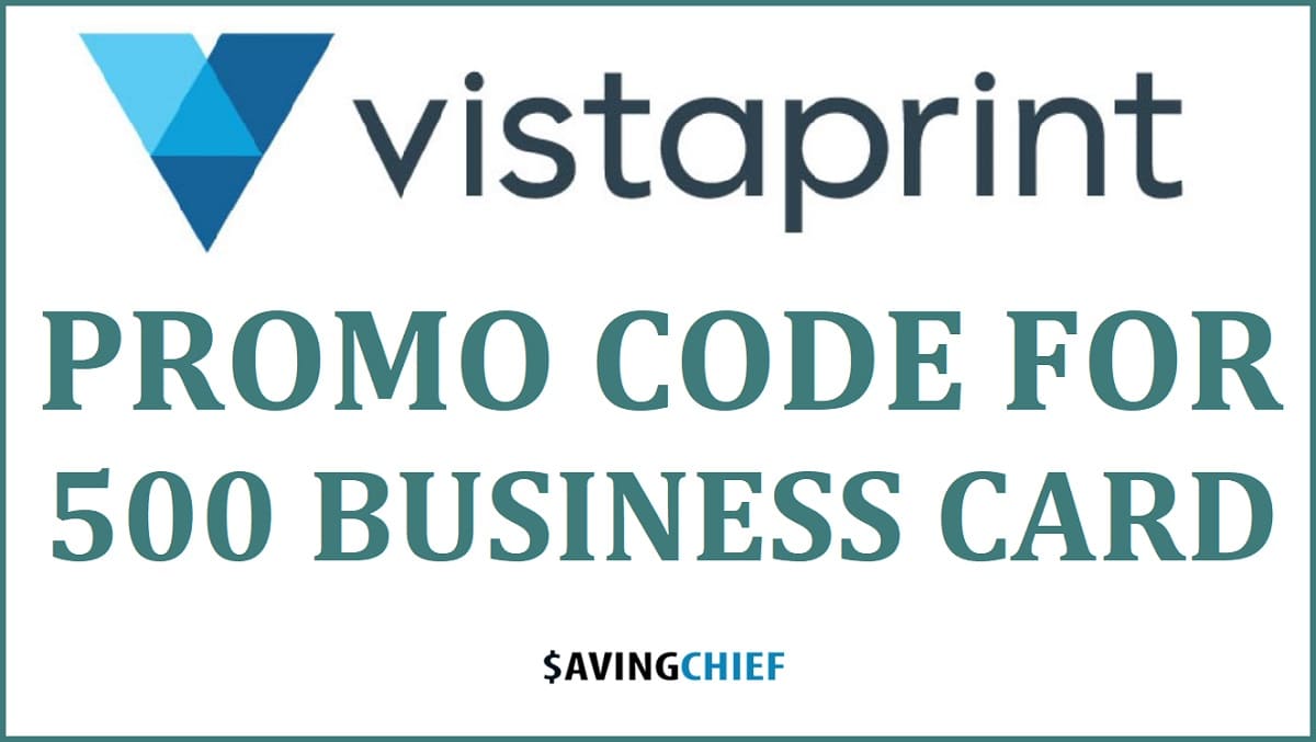 Vistaprint promo code for 500 business card